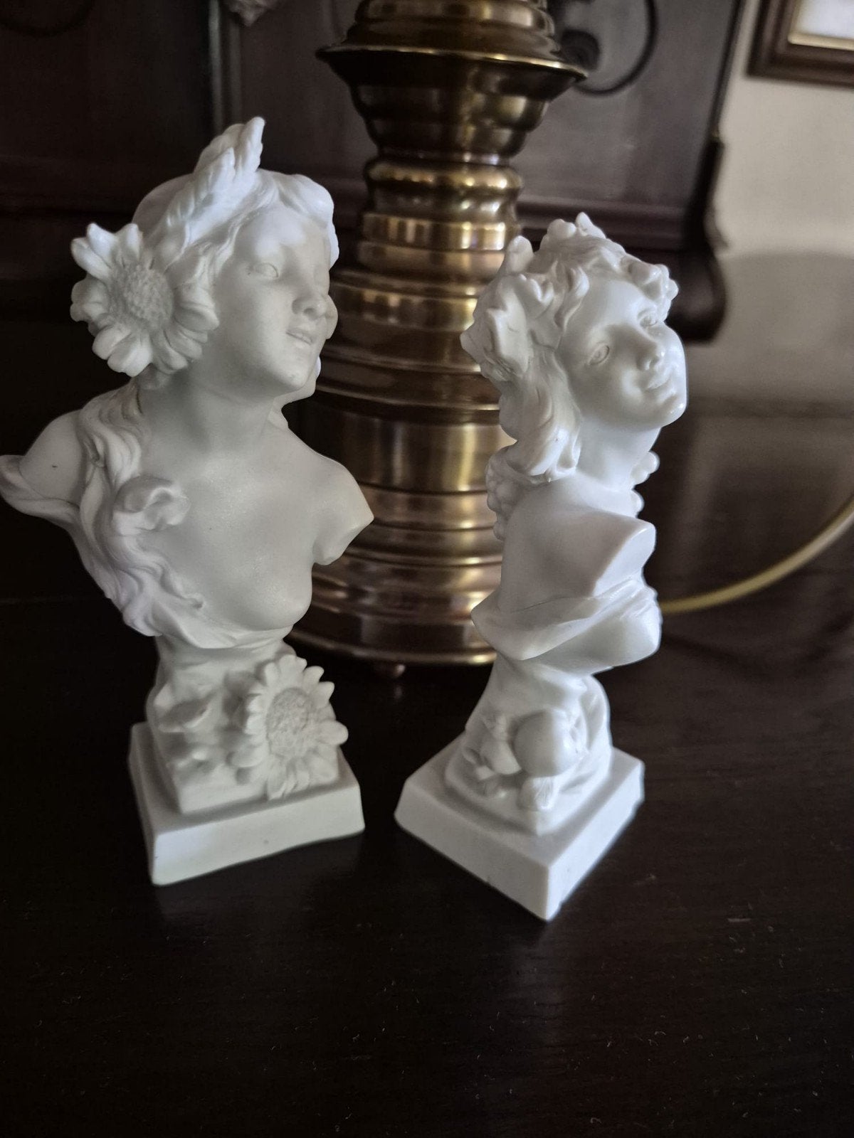 Oude bustes, circa 15 cm hoog., Antiek en Kunst, Curiosa en Brocante, Ophalen of Verzenden
