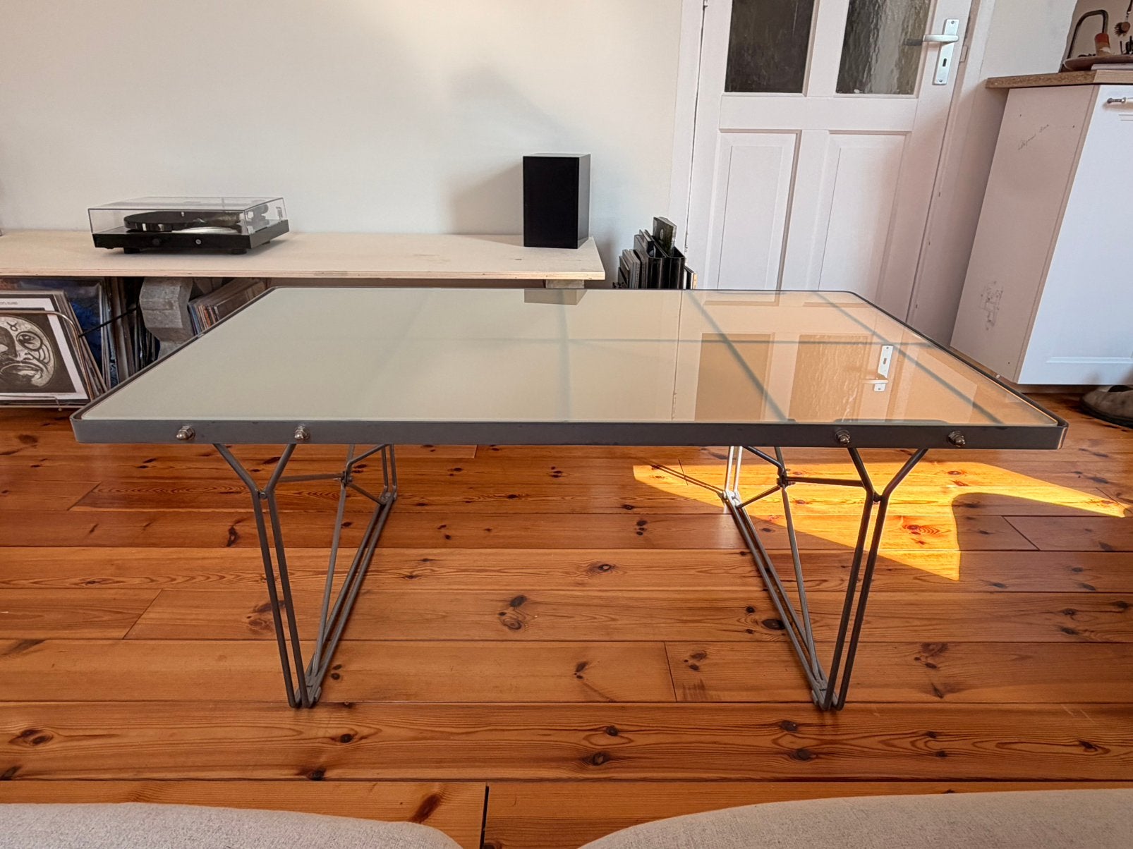 Salontafel Niels Gammelgaard MOMENT vintage ikea, Huis en Inrichting, Tafels | Sidetables, Ophalen, Gebruikt, 100 tot 150 cm, Glas