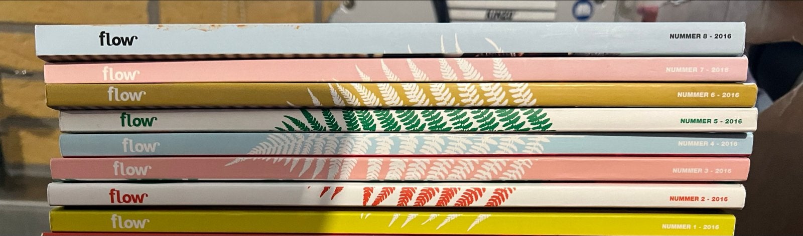 Flow tijdschriften - complete jaargang 2016, Ophalen of Verzenden, Zo goed als nieuw, Glossy