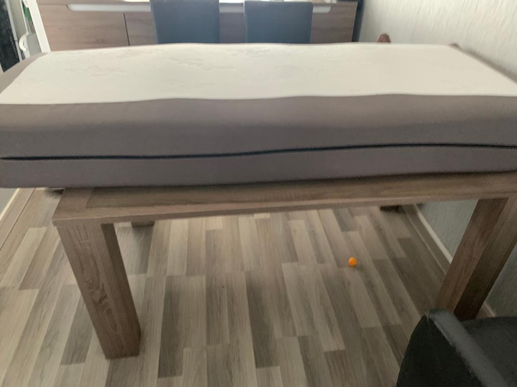Boxspring matras 80/190, Gebruikt, Eenpersoons, 80 cm, Crème