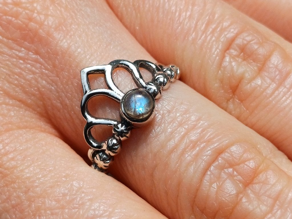 Vanoli 925 zilveren ring met labradoriet maat 19,5, Sieraden, Tassen en Uiterlijk, Ringen, Daiva1973@hotmail.com, Vanoli, Overige kleuren