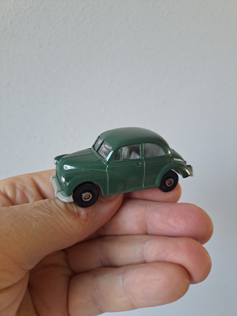 Morris Minor groen 1:54 Corgi 7x3x3cm, Ophalen of Verzenden, Zo goed als nieuw, Auto