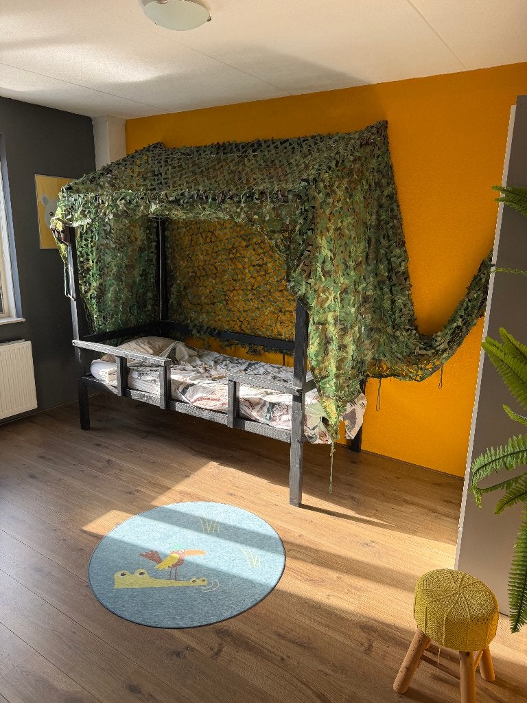 Kinderbed (o.a. als jungle of leger), Ophalen, Zo goed als nieuw, 180 cm of meer, 85 tot 100 cm