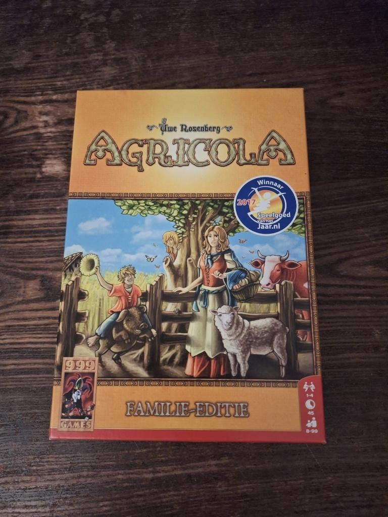 Agricola - Familie-Editie, Een of twee spelers, Ophalen of Verzenden, Zo goed als nieuw, 999 games.