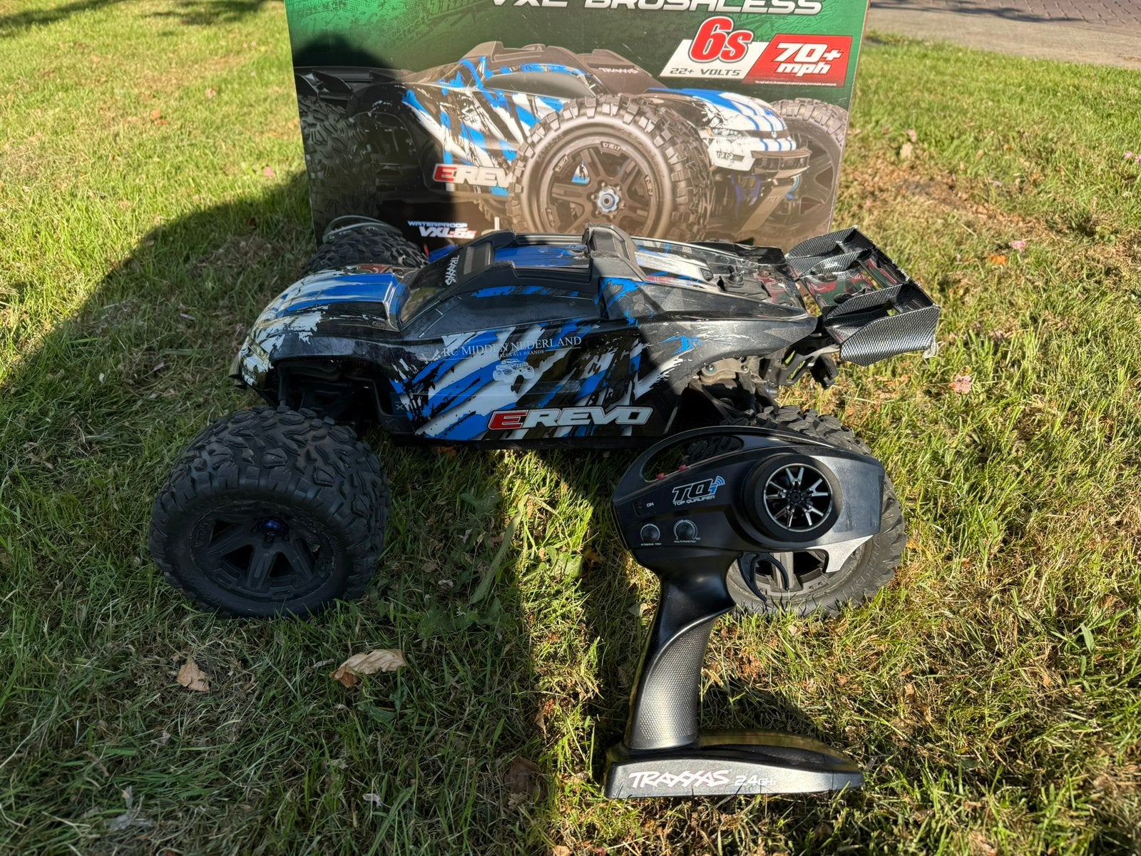 TRAXXAS E-REVO 2.0 | 4x4 | 6S | VXL Brushless | 1:8 | Zgan, Auto offroad, Zo goed als nieuw, Schaal 1:8, Ophalen