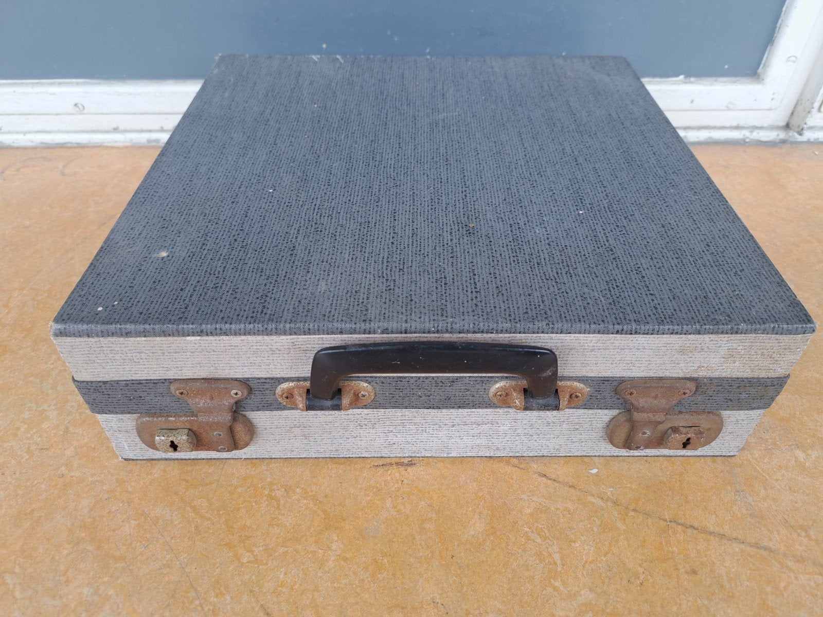 Vintage LP koffer voor 20 LP's, Ophalen of Verzenden, Hard kunststof, Minder dan 50 cm, Minder dan 35 cm