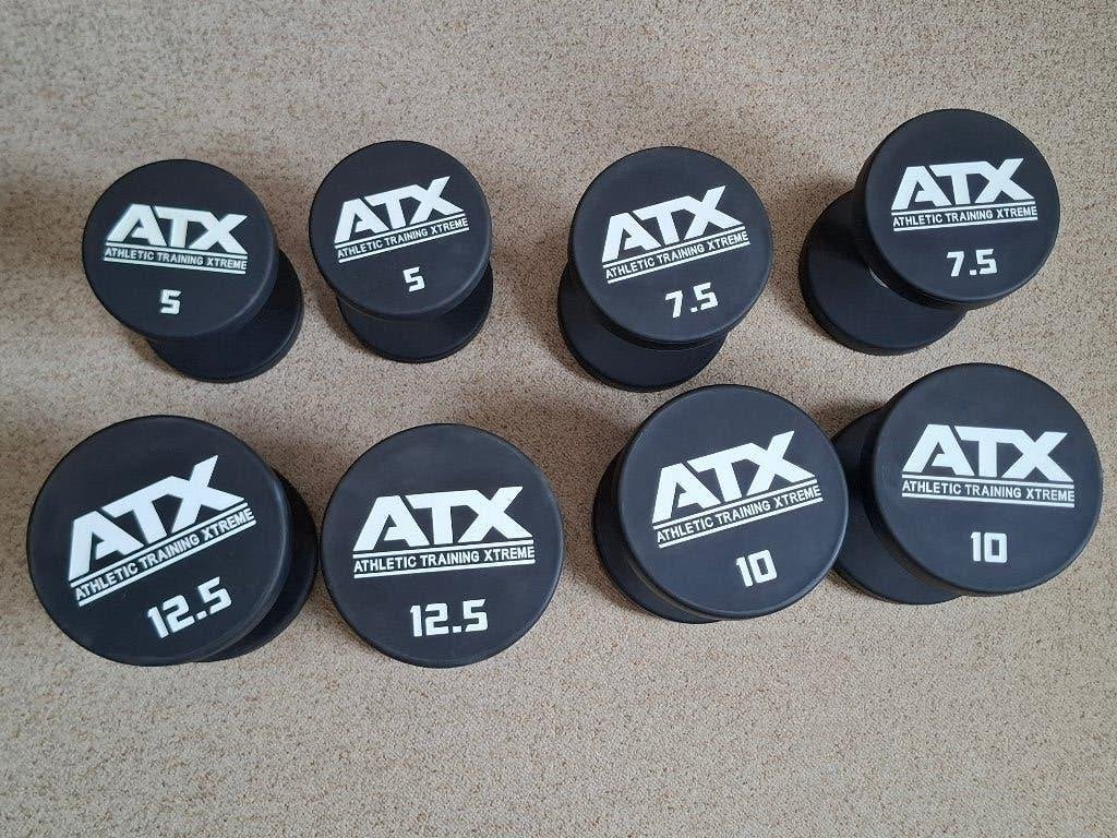ATX Urethaan Dumbbells 5kg t/m 12,5kg, Sport en Fitness, Ophalen, Zo goed als nieuw, Dumbbell