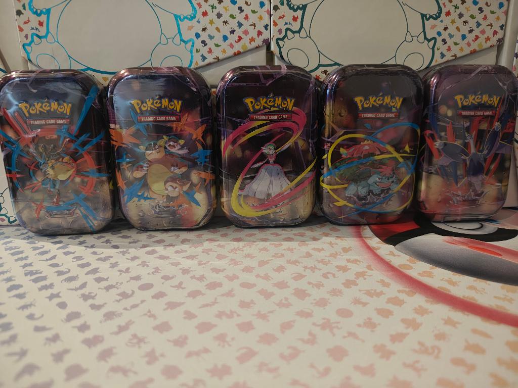 Pokemon : Mega Evolution Mini tin Art set Geseald (5 stuks), Ophalen of Verzenden, Nieuw, Overige typen