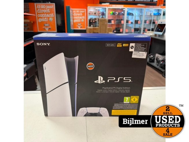 Playstation 5 Slim Digital 825GB Wit | Nieuw in doos, Sony, Nieuw, Support@sony.com, 1-7-1 Konan, Minato-ku
Tokyo 108-0075
Japan
