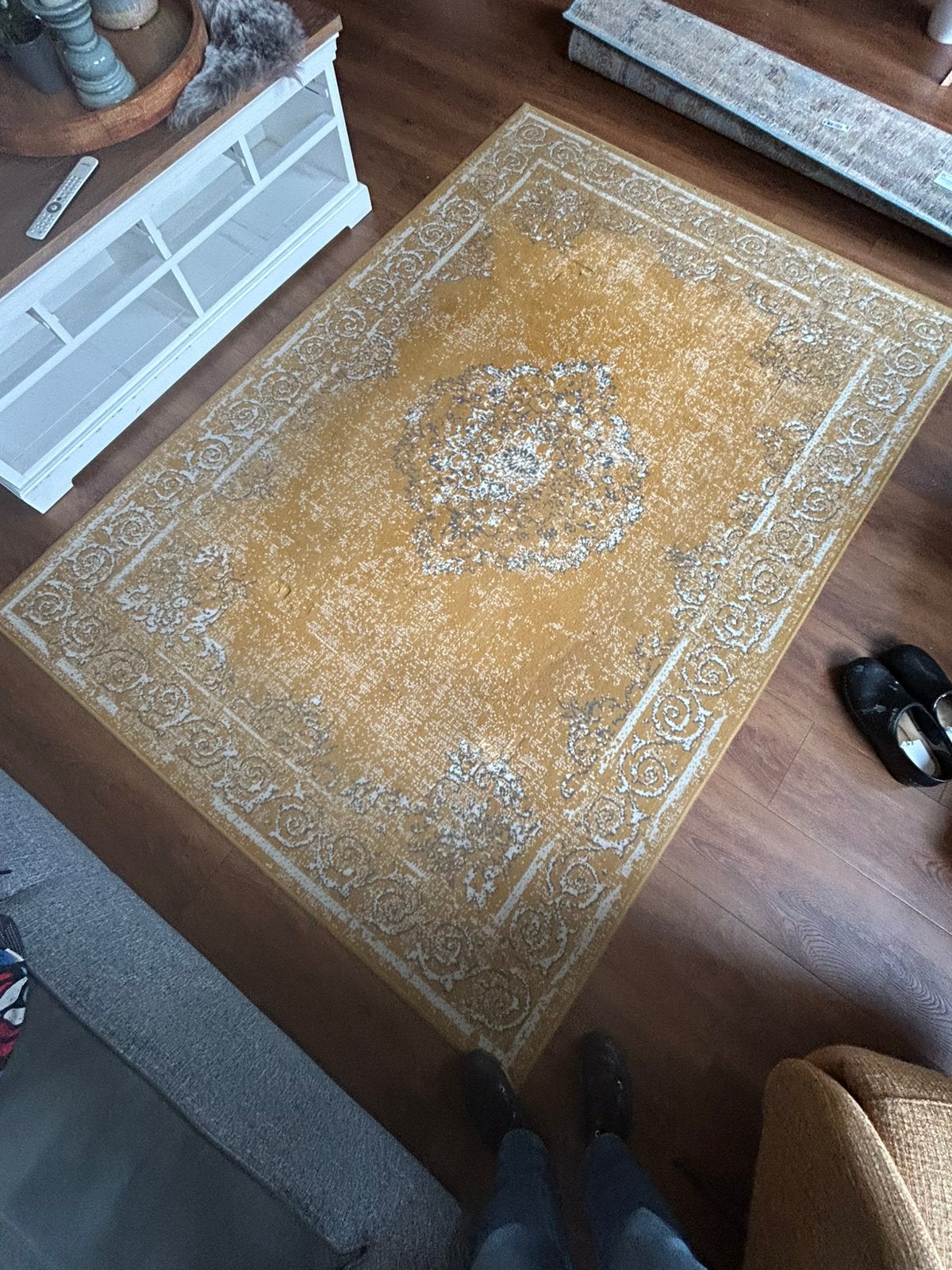 Gratis okergeel vloerkleed, Ophalen, 150 tot 200 cm, 200 cm of meer, Zo goed als nieuw