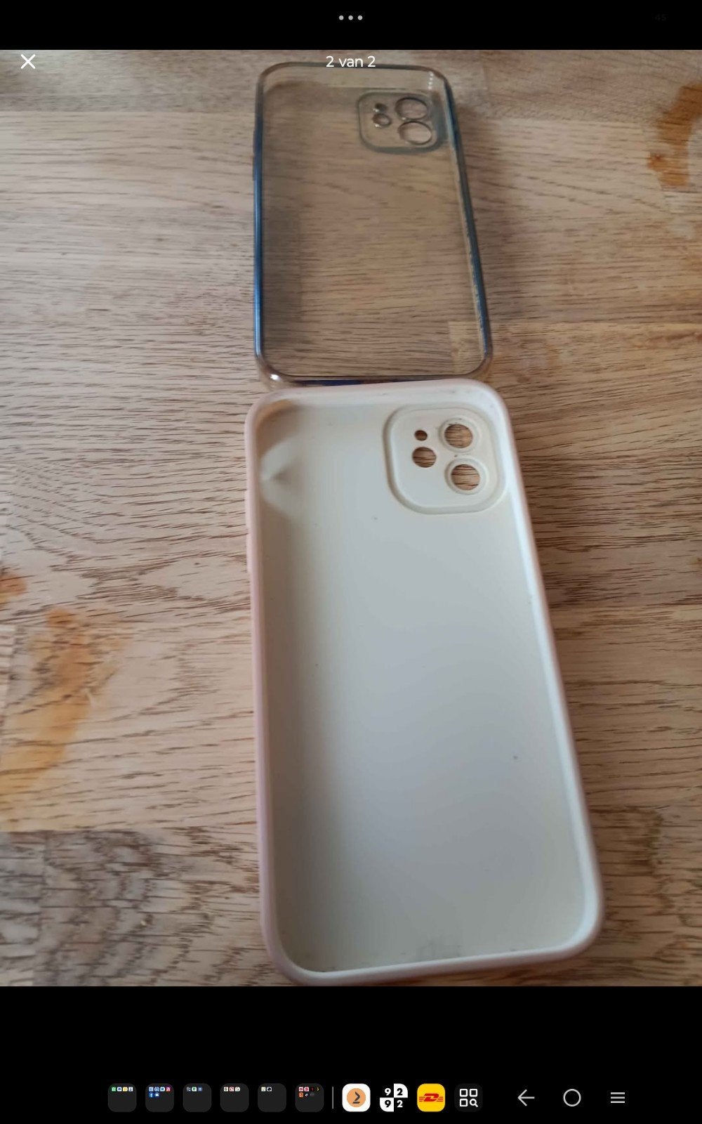 iPhone 11 hoesjes - Transparant en Teckel print, Kunststof, IPhone 11, Gebruikt, Overige merken