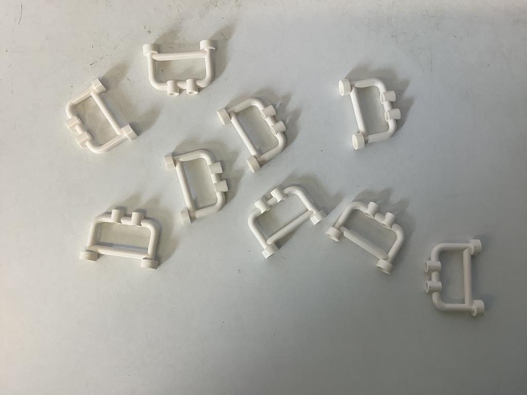 Lego staaf hek 1x4x2 met open noppen wit, Kinderen en Baby's, Speelgoed | Duplo en Lego, Ophalen of Verzenden, Gebruikt, Losse stenen