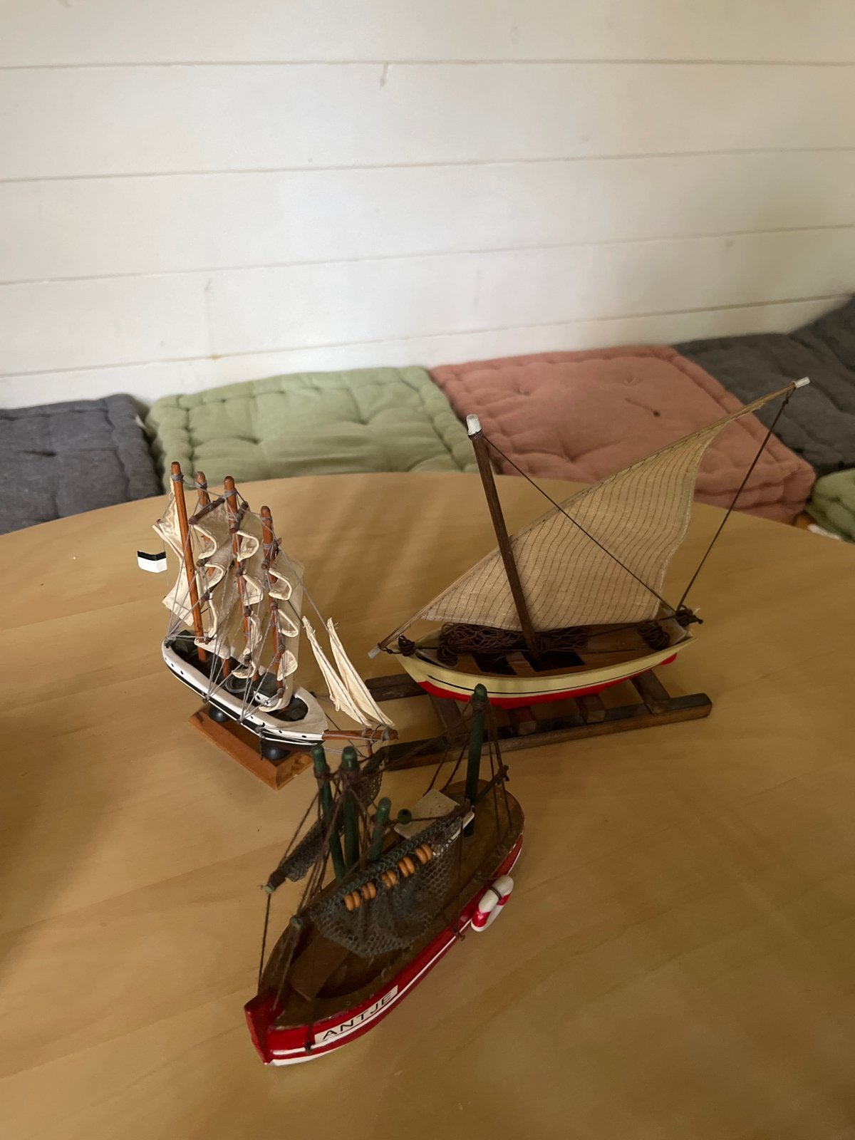 Set van 3 decoratieve scheepsmodellen, Ophalen of Verzenden, Gebruikt