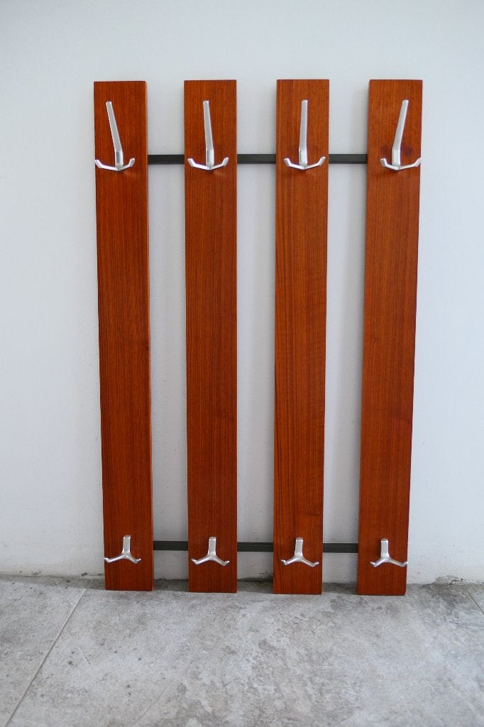 Vintage Pastoe wand kapstok Cees Braakman, 100 tot 150 cm, Zo goed als nieuw, Hout, Ophalen