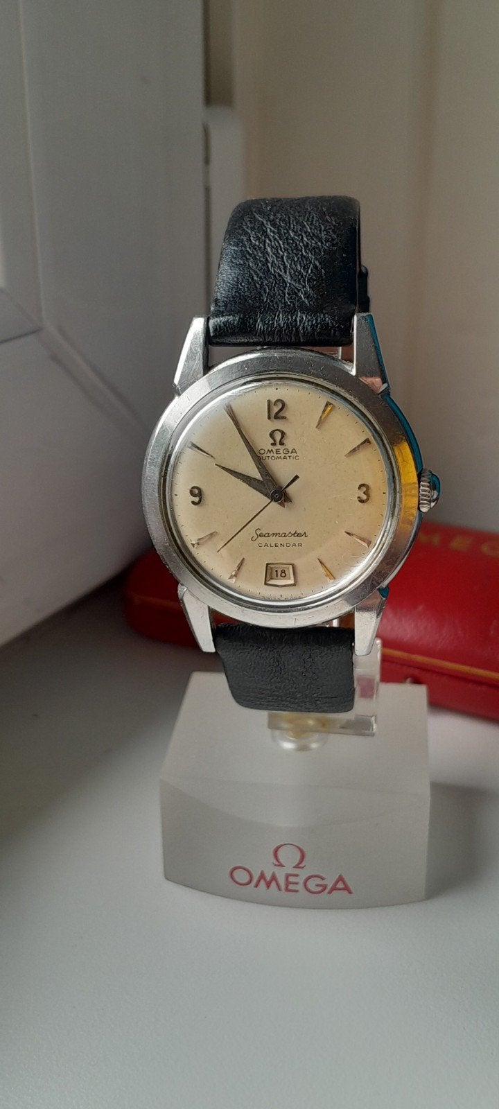 Omega Seamaster Calendar, Staal, Verzenden, Polshorloge, Omega