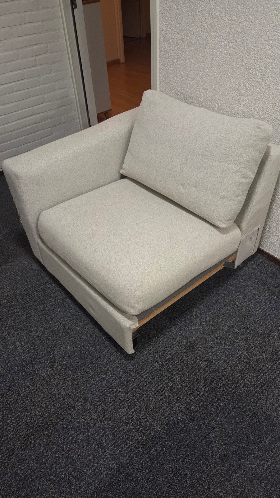 IKEA VIMLE 1-zits deel met leuning Ophalen voor vrijdag 18-9, Ophalen, Gebruikt, Eenpersoons, 75 tot 100 cm