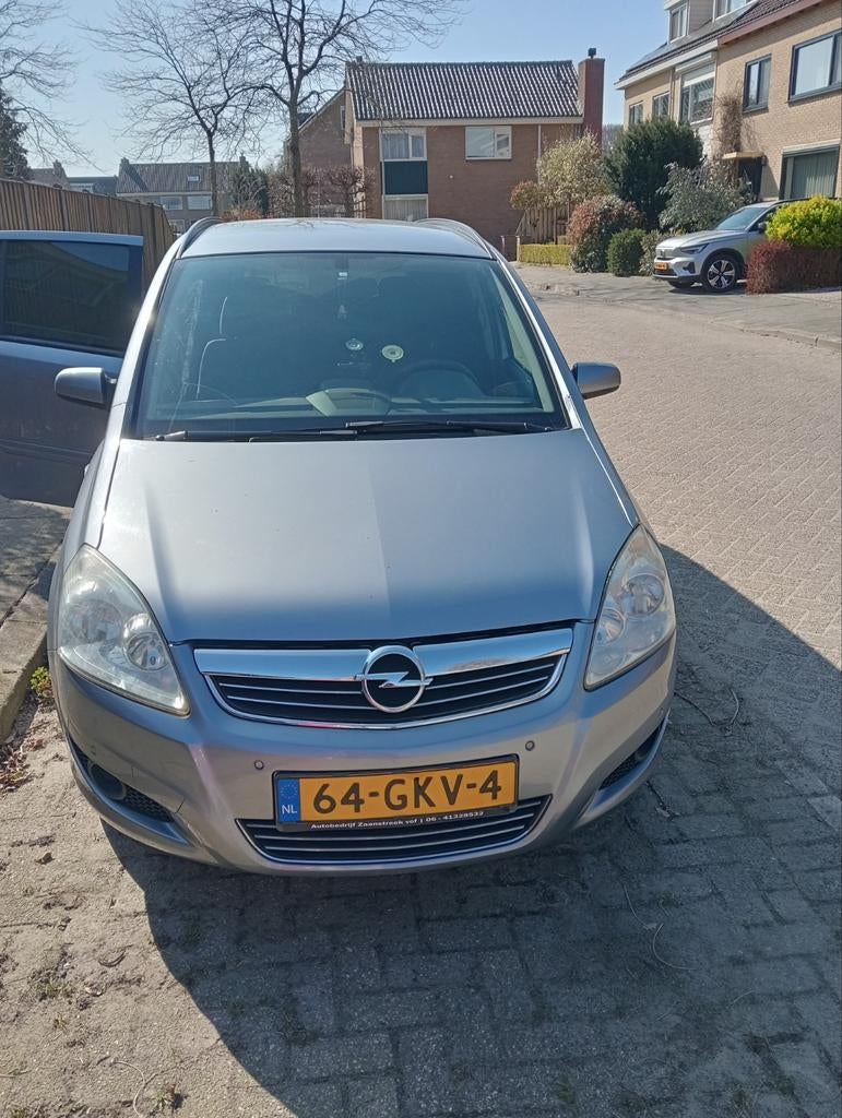 Opel Zafira 2.2 2008 Grijs, Auto's, Voorwielaandrijving, Stof, Zwart, 4 cilinders