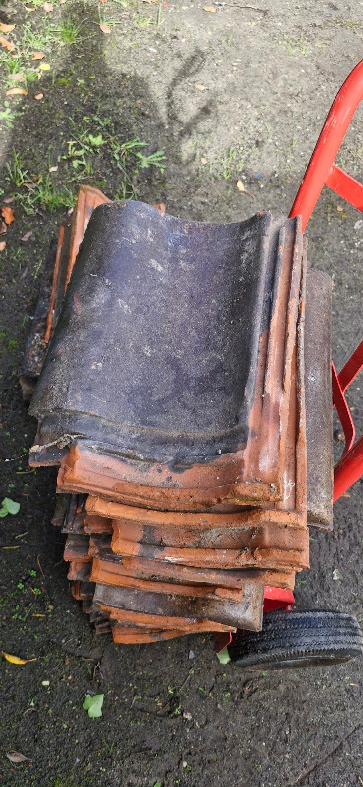 40 dakpannen, Ophalen, Gebruikt, Dakpannen, Overige kleuren