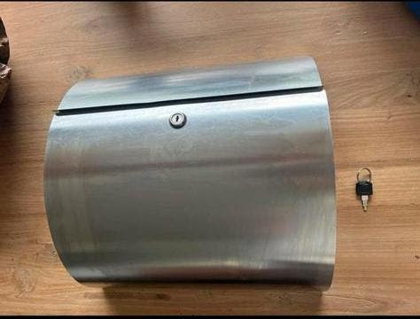 Rvs brievenbus, Tuin en Terras, Brievenbussen, Ophalen, Zo goed als nieuw, Rvs