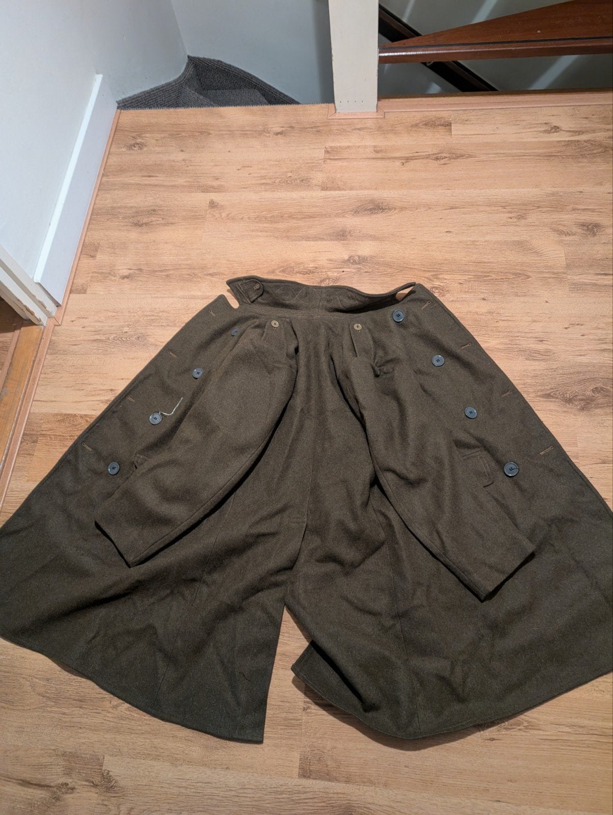 Originele Britse legerjas uit 1943 - Greatcoat Mounted, Ophalen of Verzenden, Landmacht, Engeland, Kleding of Schoenen