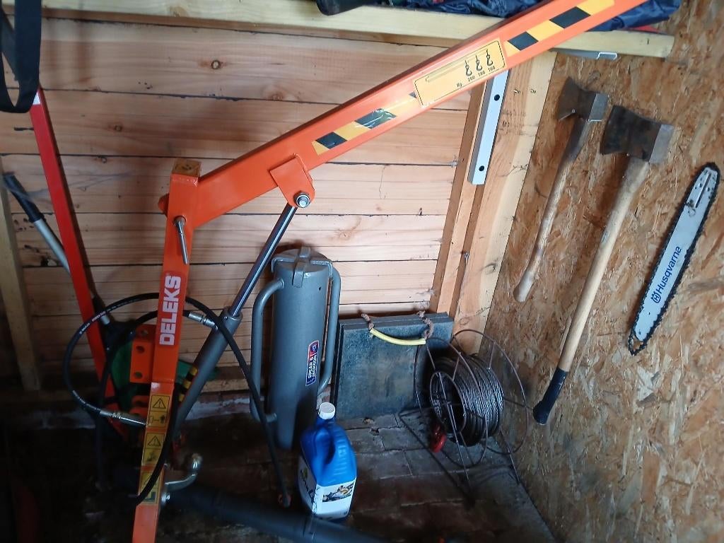 hydraulische hefarm takel minitractor Deleks minitractor, Ophalen, Zo goed als nieuw