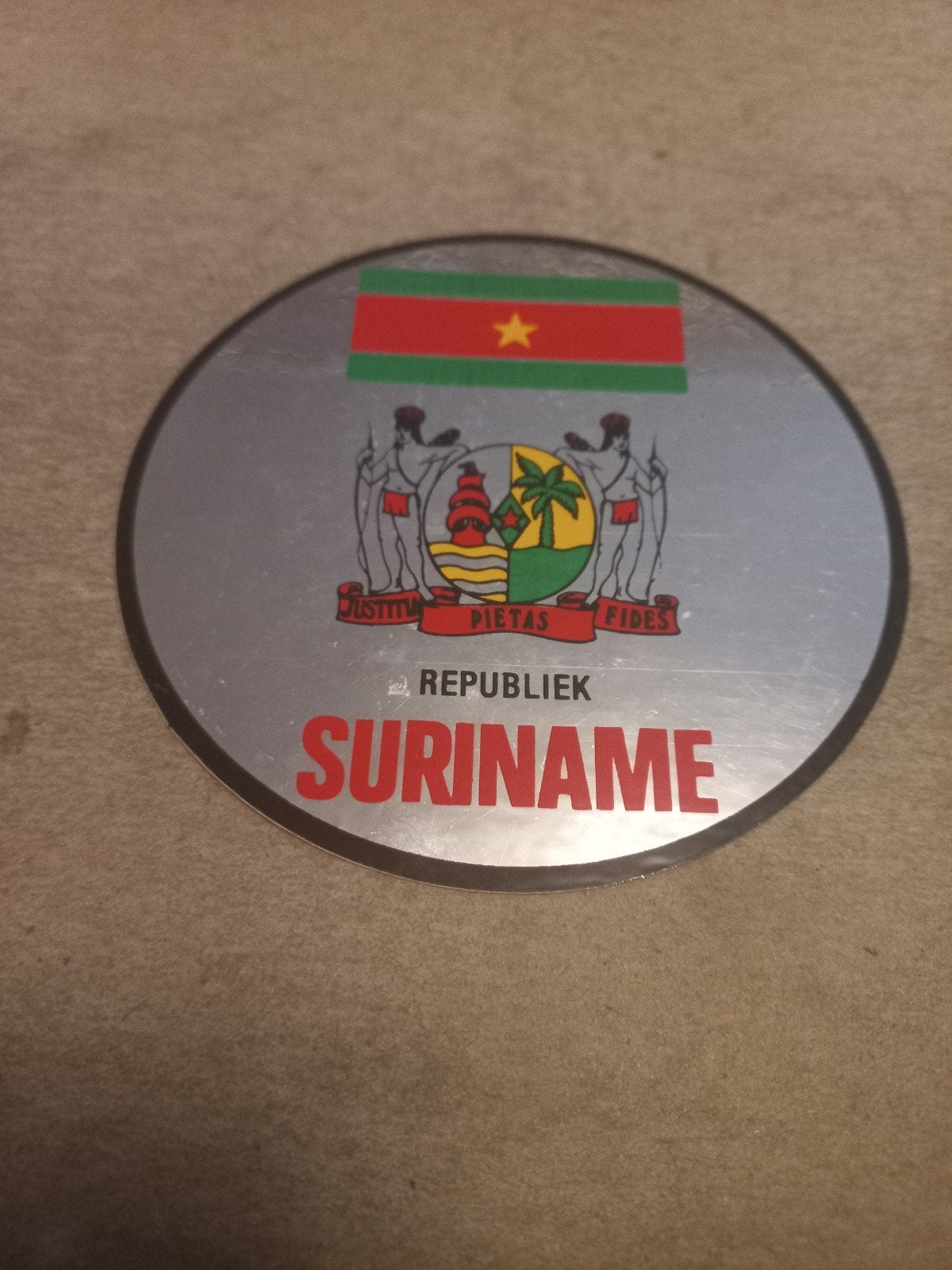 Sticker Republiek Suriname, Ophalen of Verzenden, Nieuw