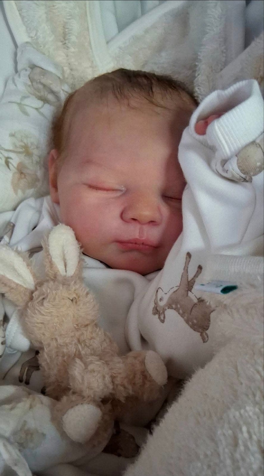 Verkocht !! Reborn Elena kommers baby, Verzamelen, Poppen, Ophalen of Verzenden, Zo goed als nieuw, Pop