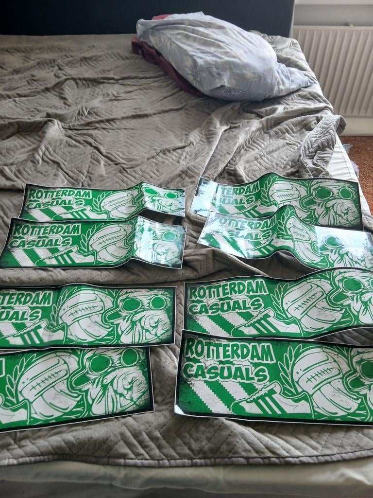 Rotterdam Casuals Stickers - Voetbalfanartikelen, Auto diversen, Autostickers, Ophalen