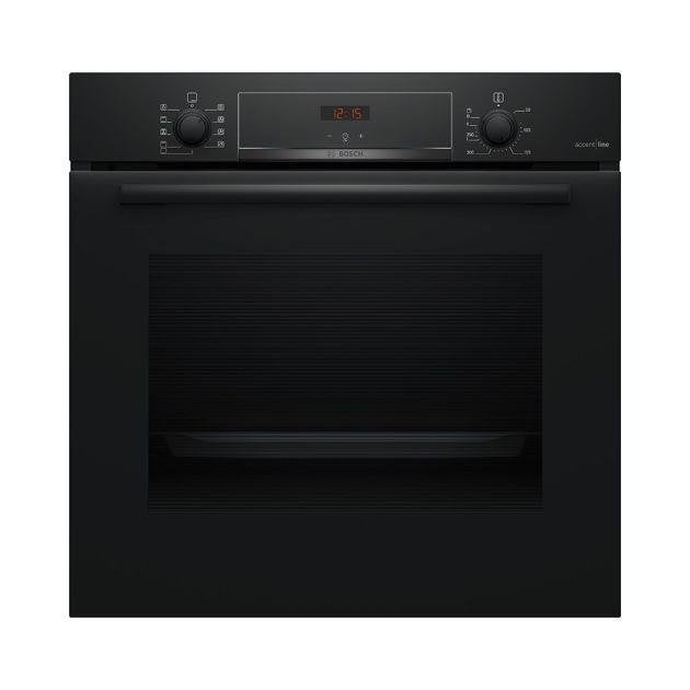 Bosch HBA4340B3 - Hetelucht oven - Zwart - 600mm, Ophalen, Oven, Hete lucht, Zo goed als nieuw