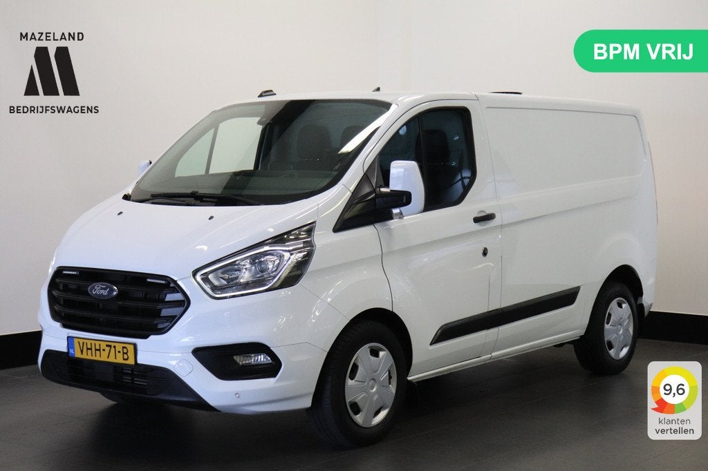 Ford Transit Custom 2.0 TDCI MHEV EURO 6 - Airco - Cruise -, Auto's, Voorwielaandrijving, Stof, 4 cilinders, Wit