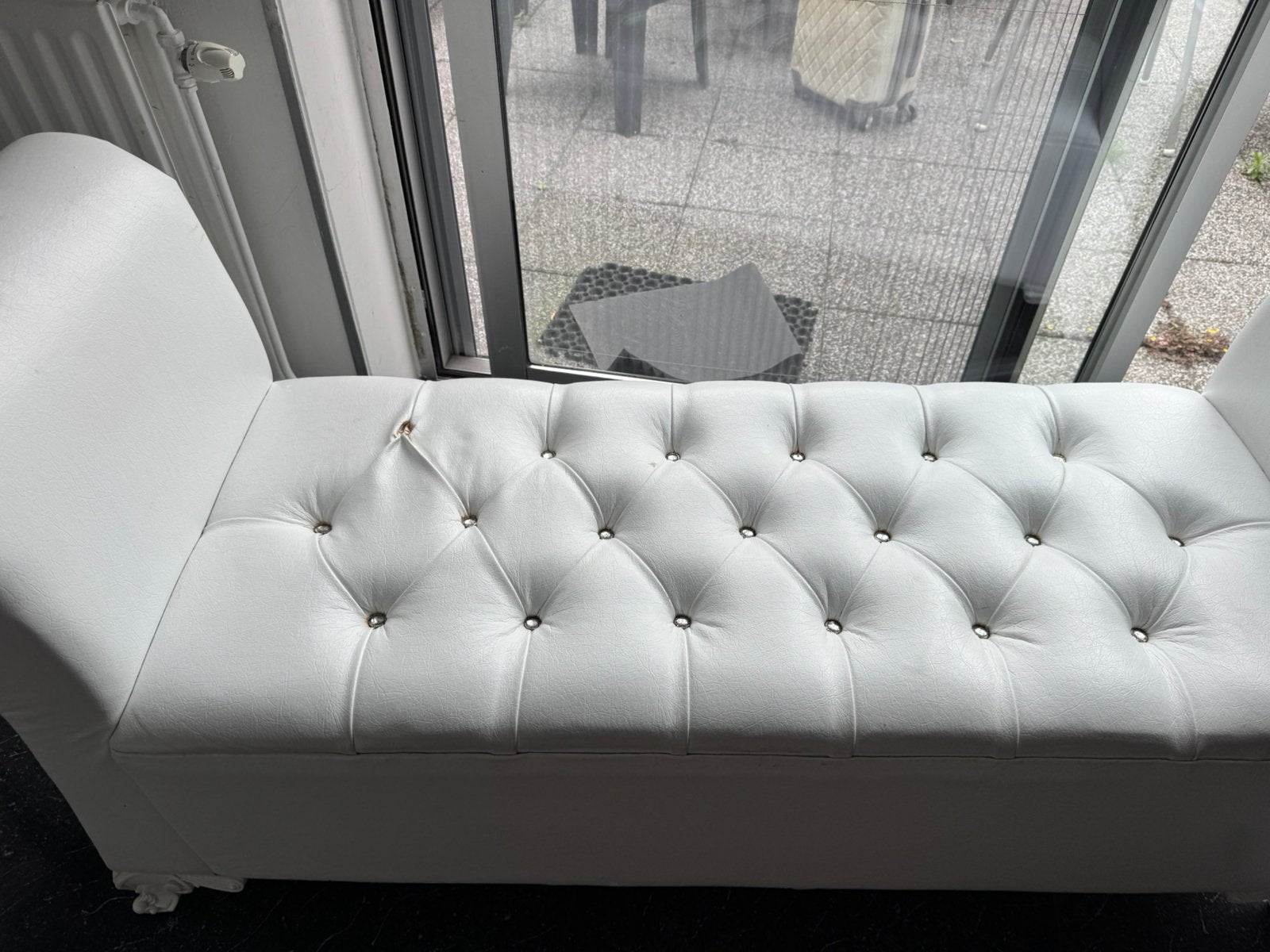 Bijzet bankje, Minder dan 75 cm, Tweepersoons, Ophalen of Verzenden, Zo goed als nieuw
