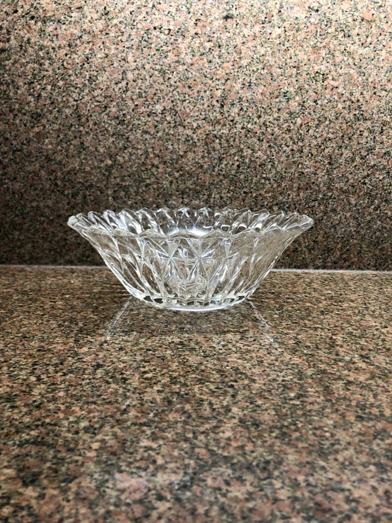 Decoratieve glazen schaal - Fruit of snoep, Antiek en Kunst, Antiek | Glas en Kristal, Ophalen of Verzenden