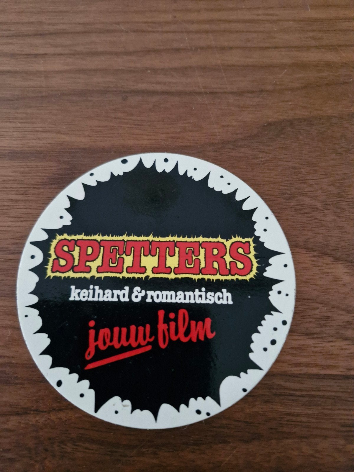 11425 Vintage Sticker Spetters - Jouw Film, Ophalen of Verzenden, Zo goed als nieuw, Film, Tv of Omroep