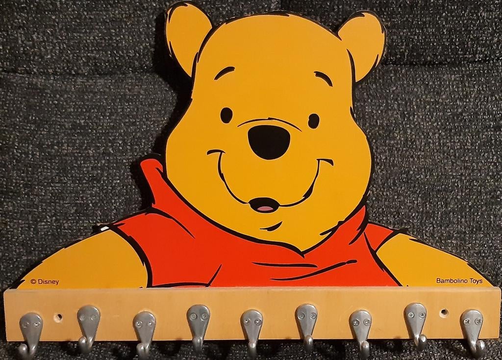 Houten Kinderkapstok Winnie de Poeh - Bambolino Toys, Ophalen of Verzenden, Zo goed als nieuw, Minder dan 100 cm, Kinderkapstok