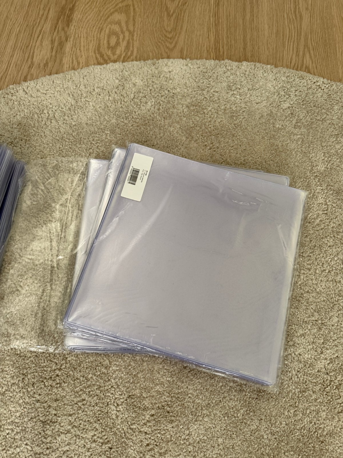 Glashelder PVC LP hoezen  275 stuks nieuwstaat, Ophalen of Verzenden, Nieuw in verpakking, Overige formaten