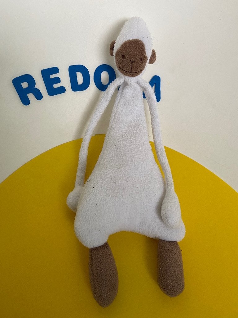 K3919 hema aap aapje wit bruin, Ophalen of Verzenden, Zo goed als nieuw, Overige typen