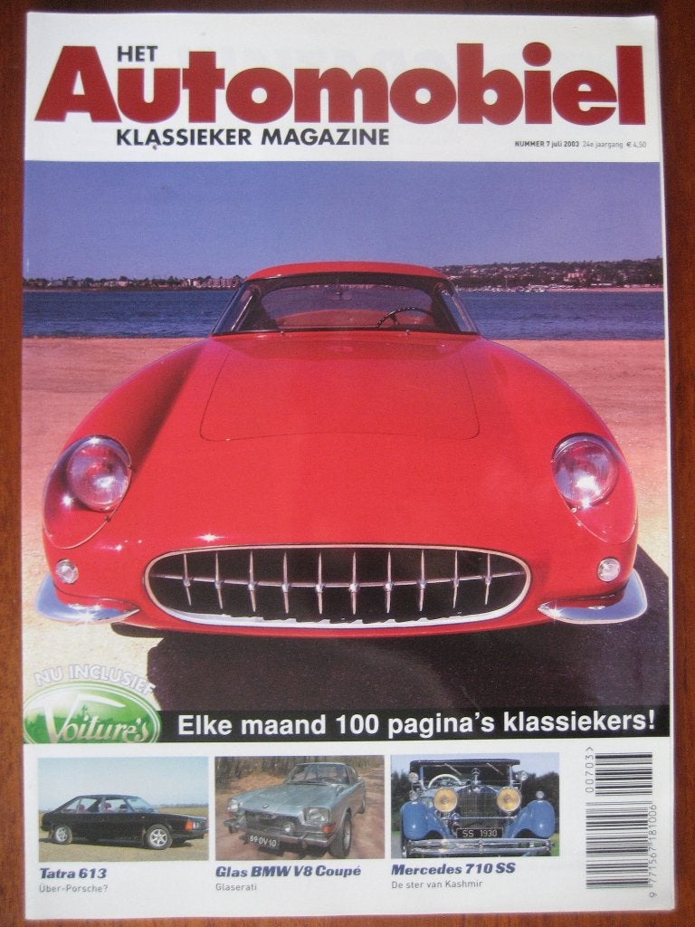 Het Automobiel 7 2003 Tatra 613 Glas BMW V8 Coupé Alpine GT, Boeken, Ophalen of Verzenden, Nieuw, BMW