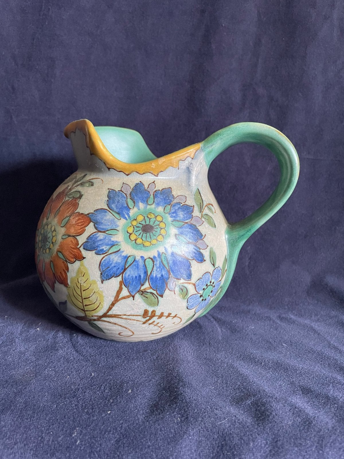 Gouda Holland Mondela Bloemen Vaasje/Kruikje ca. 14 cm, Ophalen of Verzenden