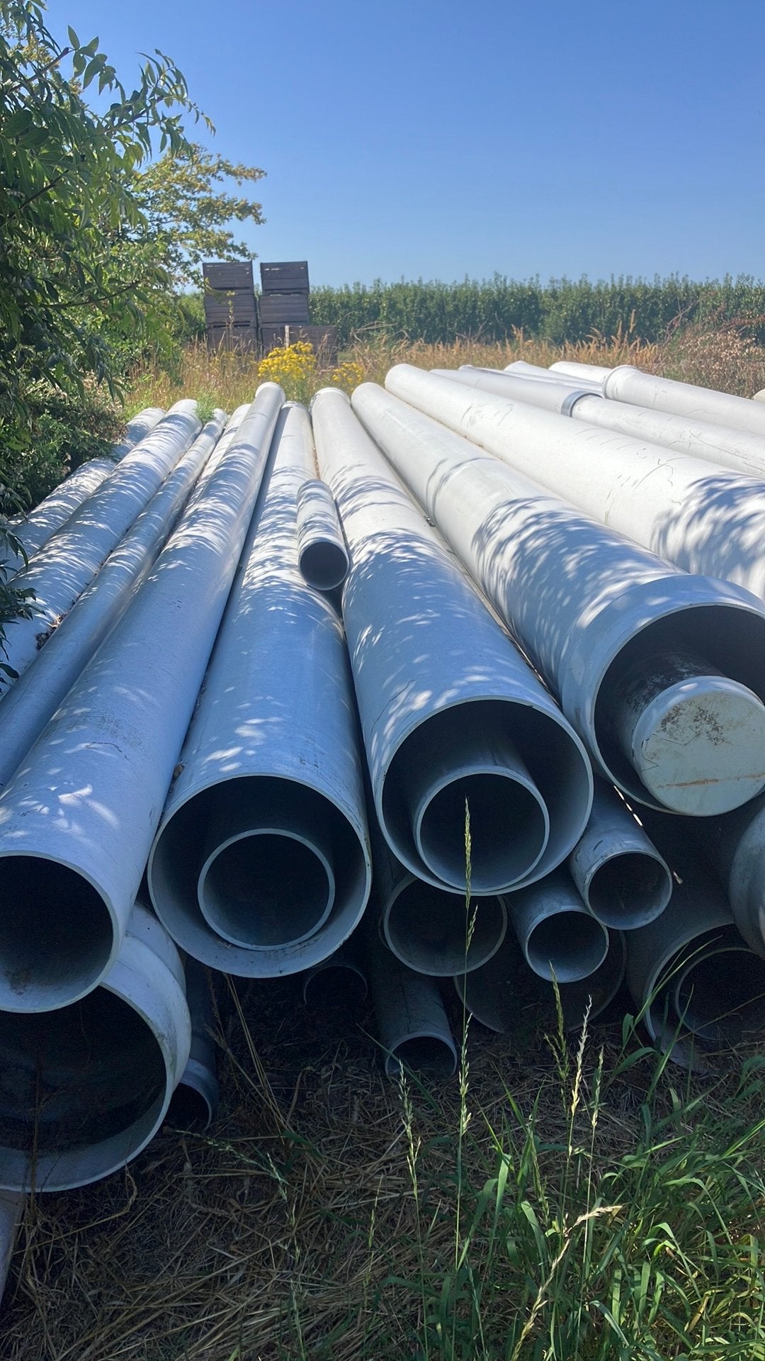 Diversen Pvc buizen, Ophalen, Gebruikt, Pvc, 6 meter of meer