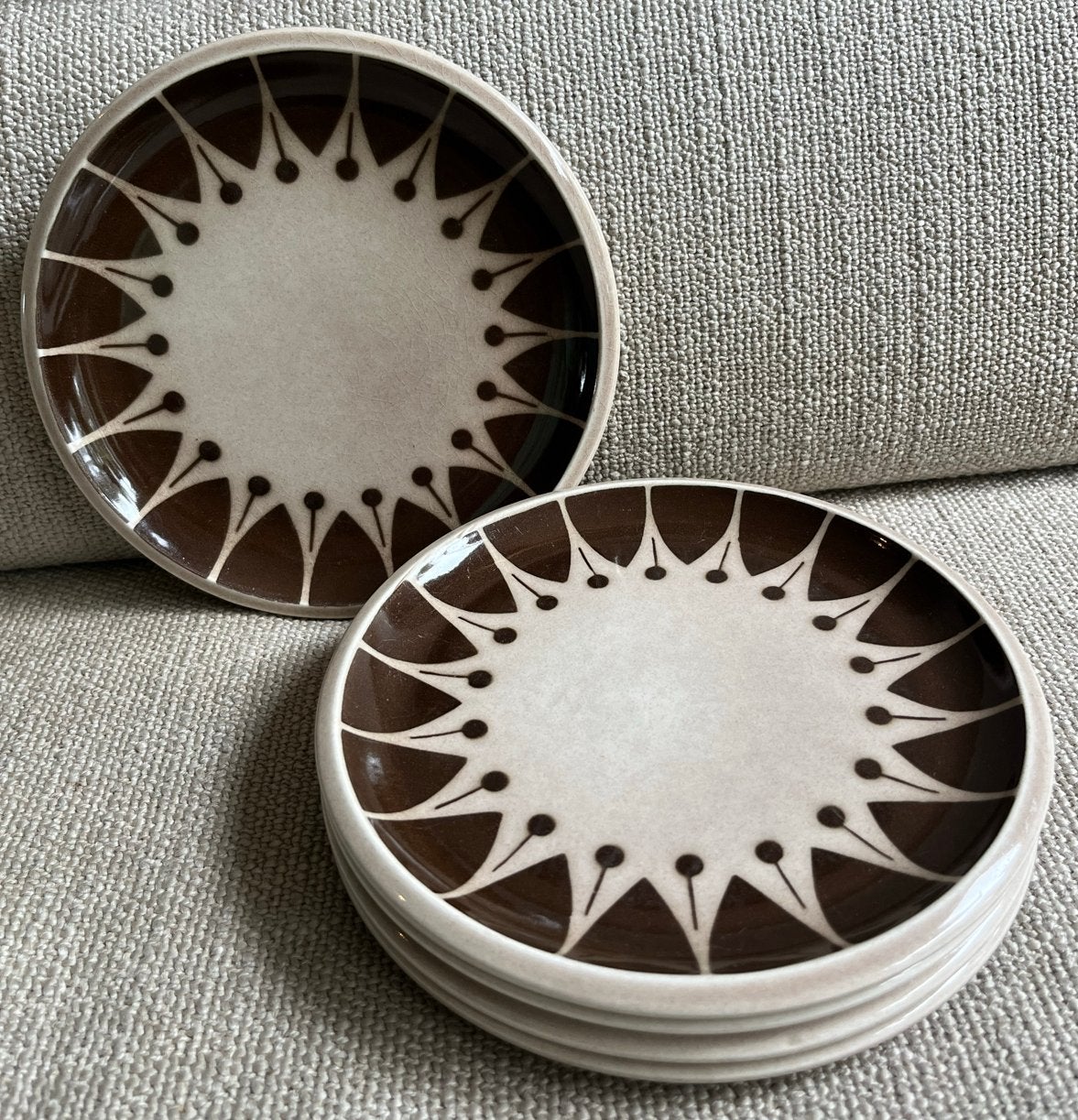 5 vintage Biltons Staffordshire bordjes schoteltjes '70, Antiek en Kunst, Ophalen of Verzenden