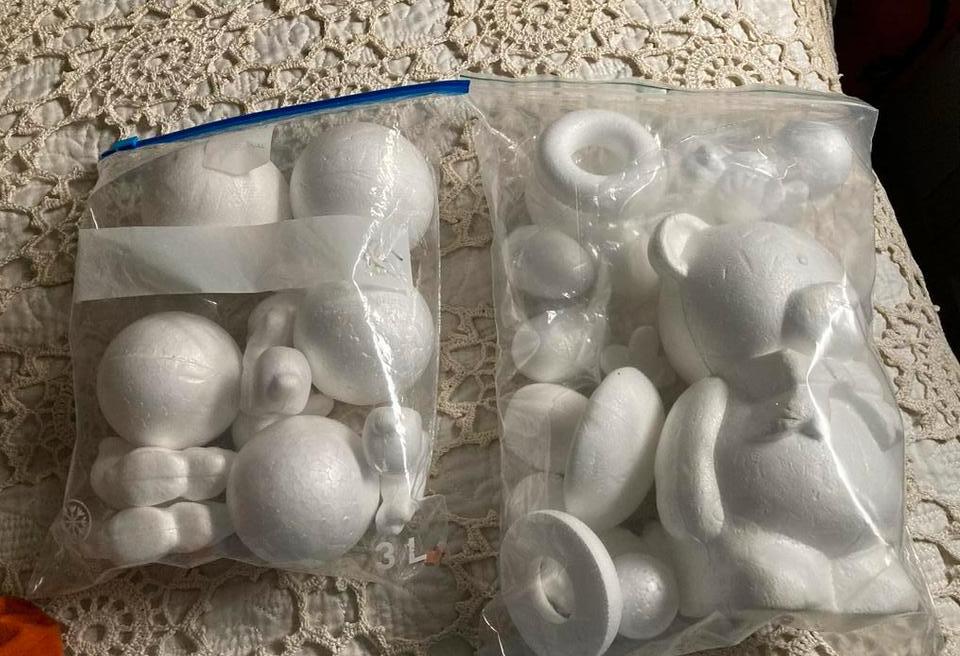 2 sets Piepschuim  - diverse maten en figuren, Hobby en Vrije tijd, Ophalen of Verzenden, Nieuw