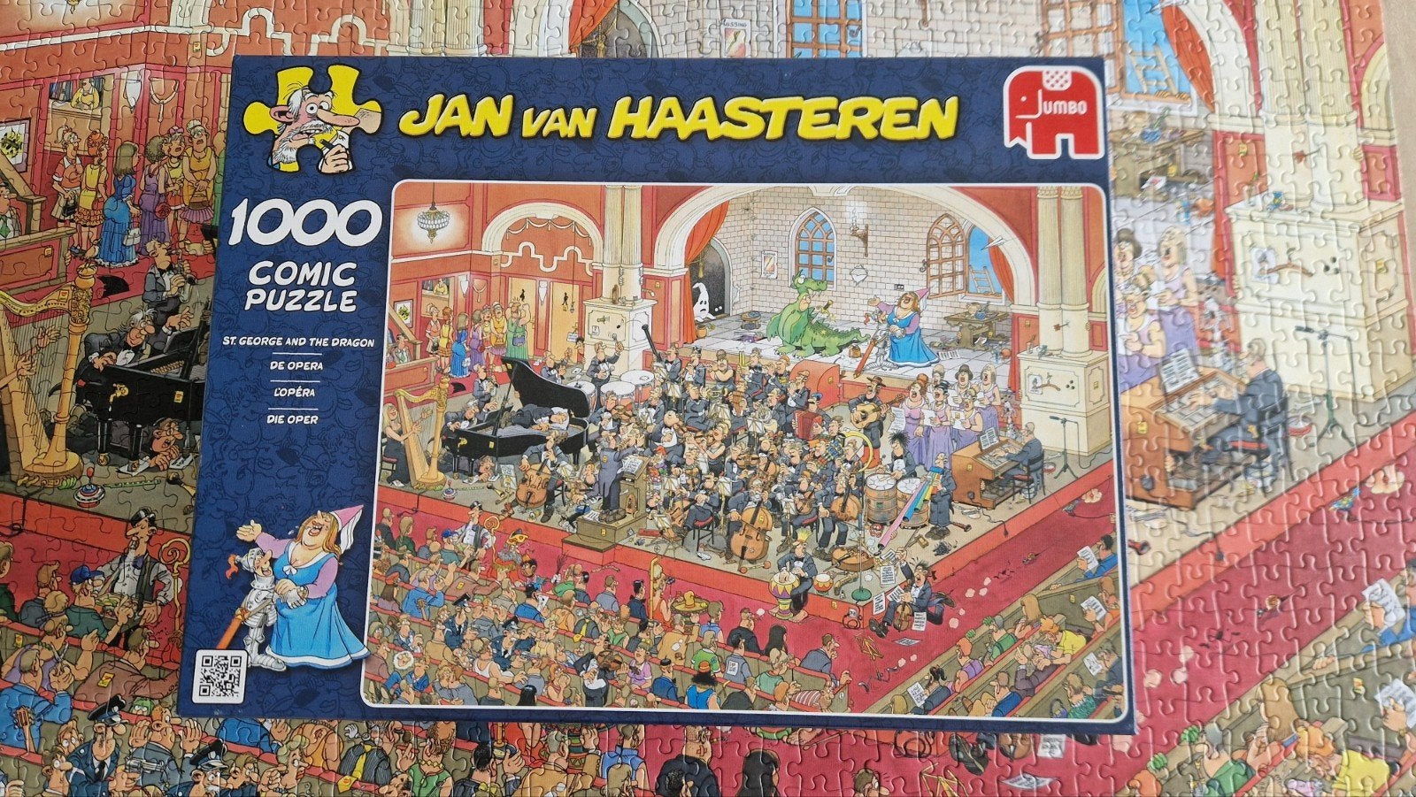 Jan van Haasteren 1000 stukjes - De Opera, Ophalen, 500 t/m 1500 stukjes, Zo goed als nieuw, Legpuzzel