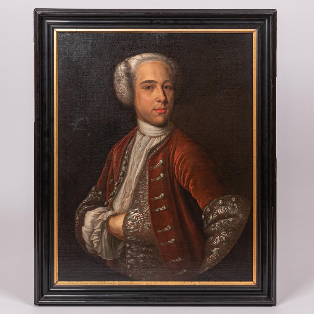 Portret van een heer 18e eeuw, Antiek en Kunst, Kunst | Schilderijen | Klassiek, Ophalen