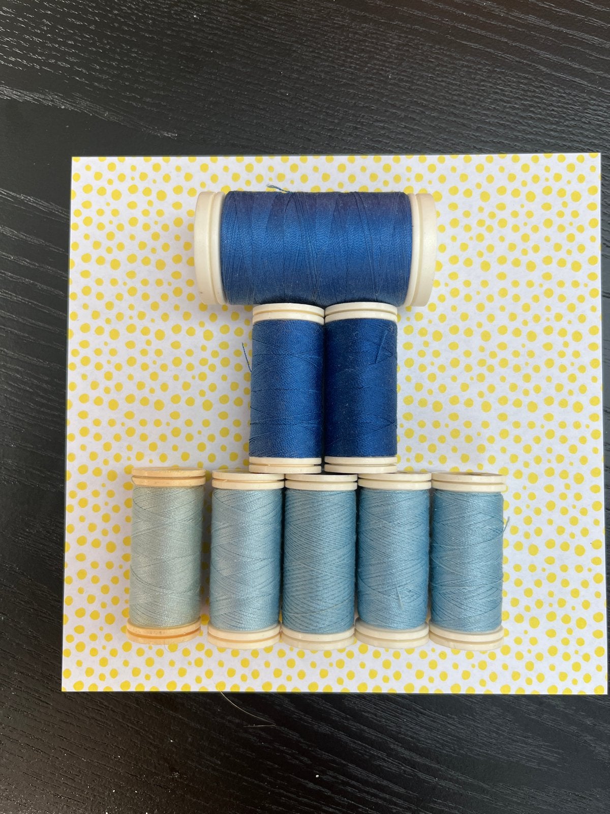 Garenset: Blauw en Lichtblauw Naaigaren, Ophalen of Verzenden, Nieuw, Garen of Naald(en)