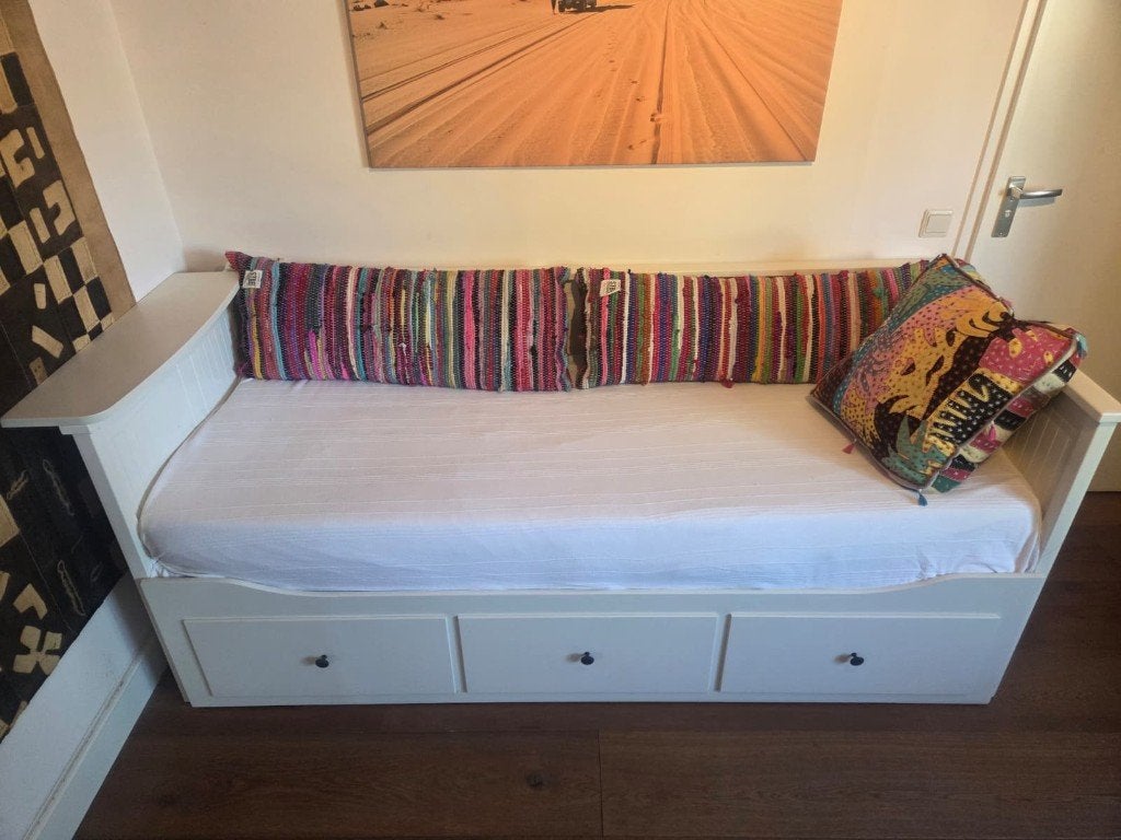 Bed IKEA HEMNES, Ophalen, Wit, Tweepersoons, Overige maten