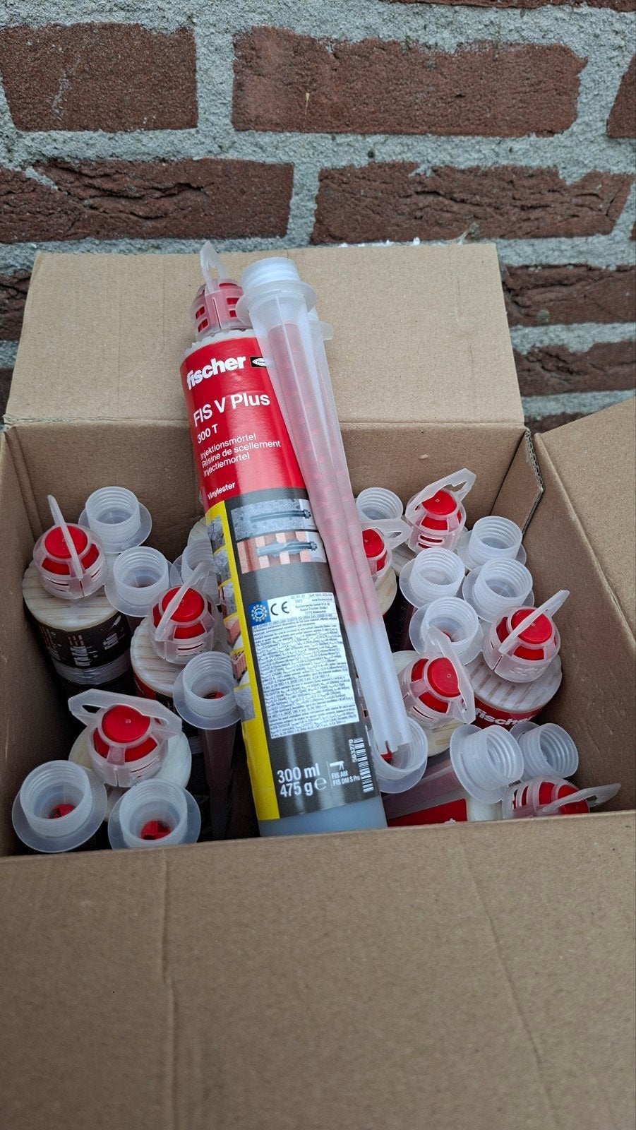 10 tubes Fischer FIS V Plus 300T injectiemortel 05/2027, Ophalen of Verzenden