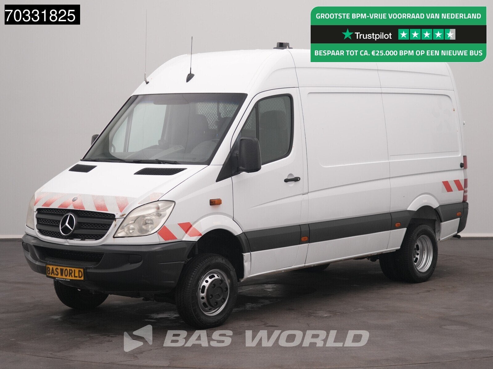 Mercedes Sprinter 516 CDI 4x4 L2H2 Camera Airco Cruise Trekh, Euro 5, Stof, Gebruikt, 4 cilinders