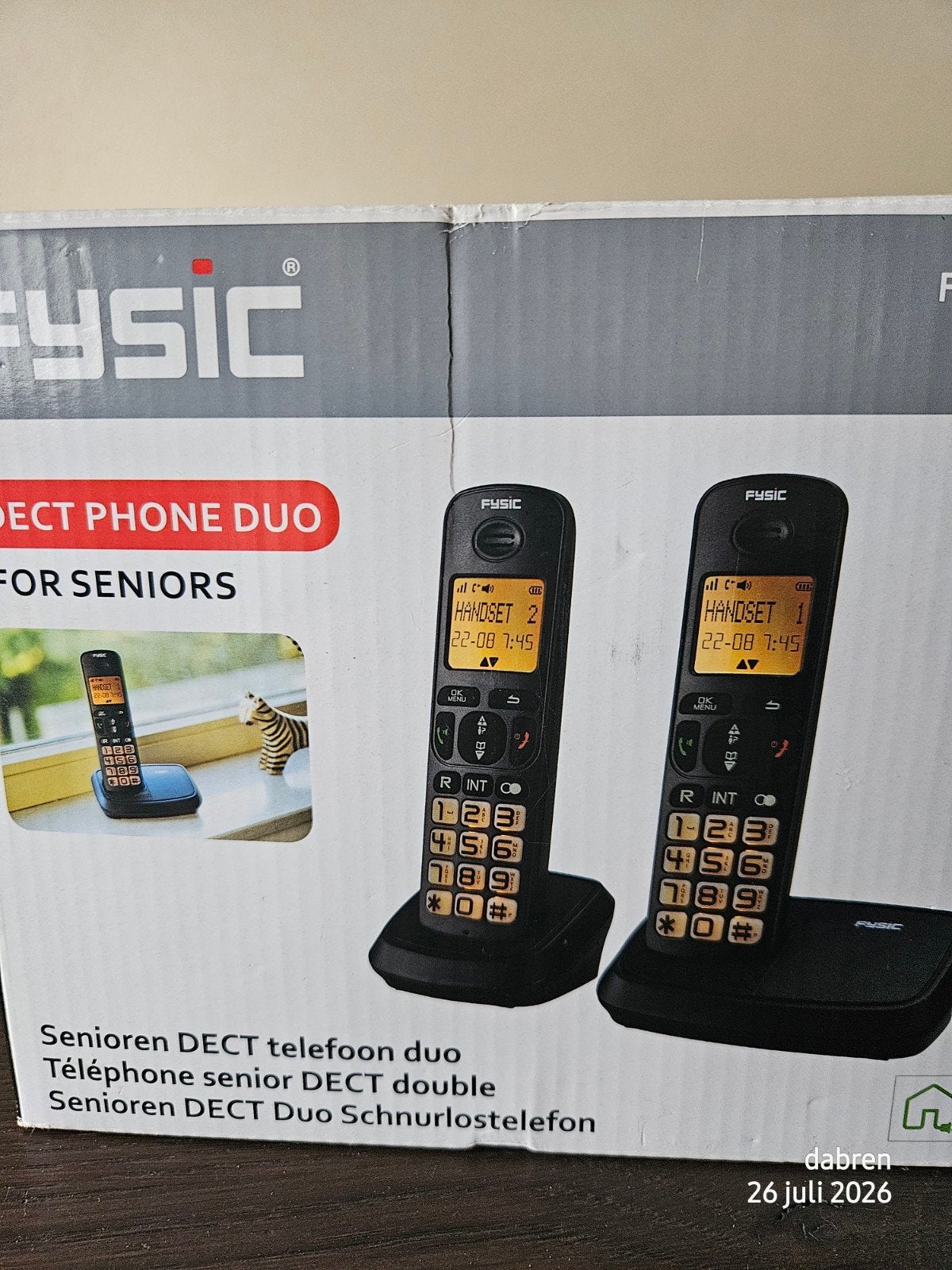 Fysic Senioren DECT Telefoon Duo - Nieuw en Ongebruikt