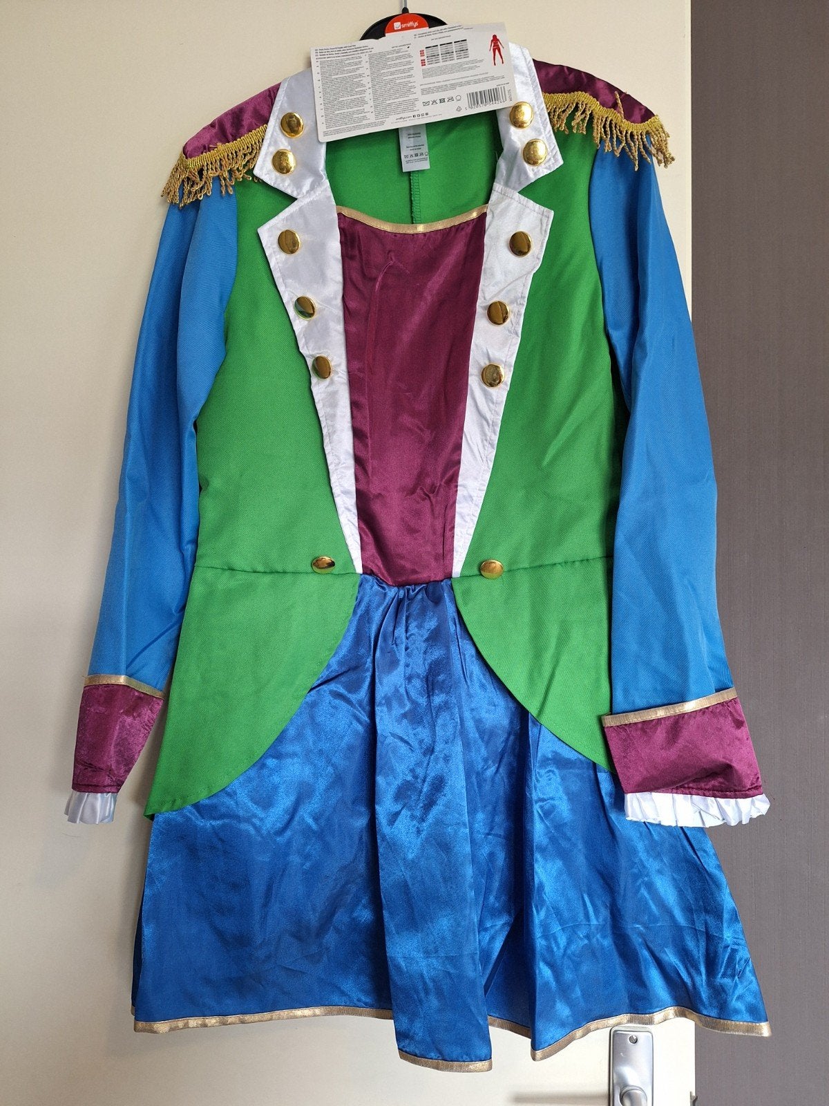 Smiffys Kostuum M - Kleurrijk Uniform/Circusdirecteur, Ophalen of Verzenden, Nieuw, Pak of Jurk
