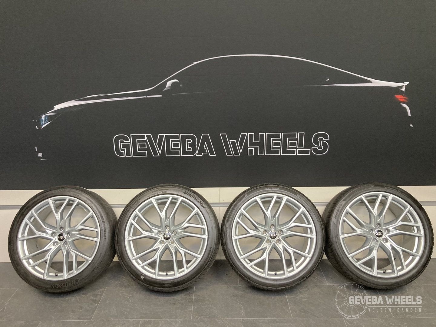 21” originele Audi Q4 Etron RS velgen banden breedset 5x112, Auto-onderdelen, Gebruikt, -, -, Banden en Velgen